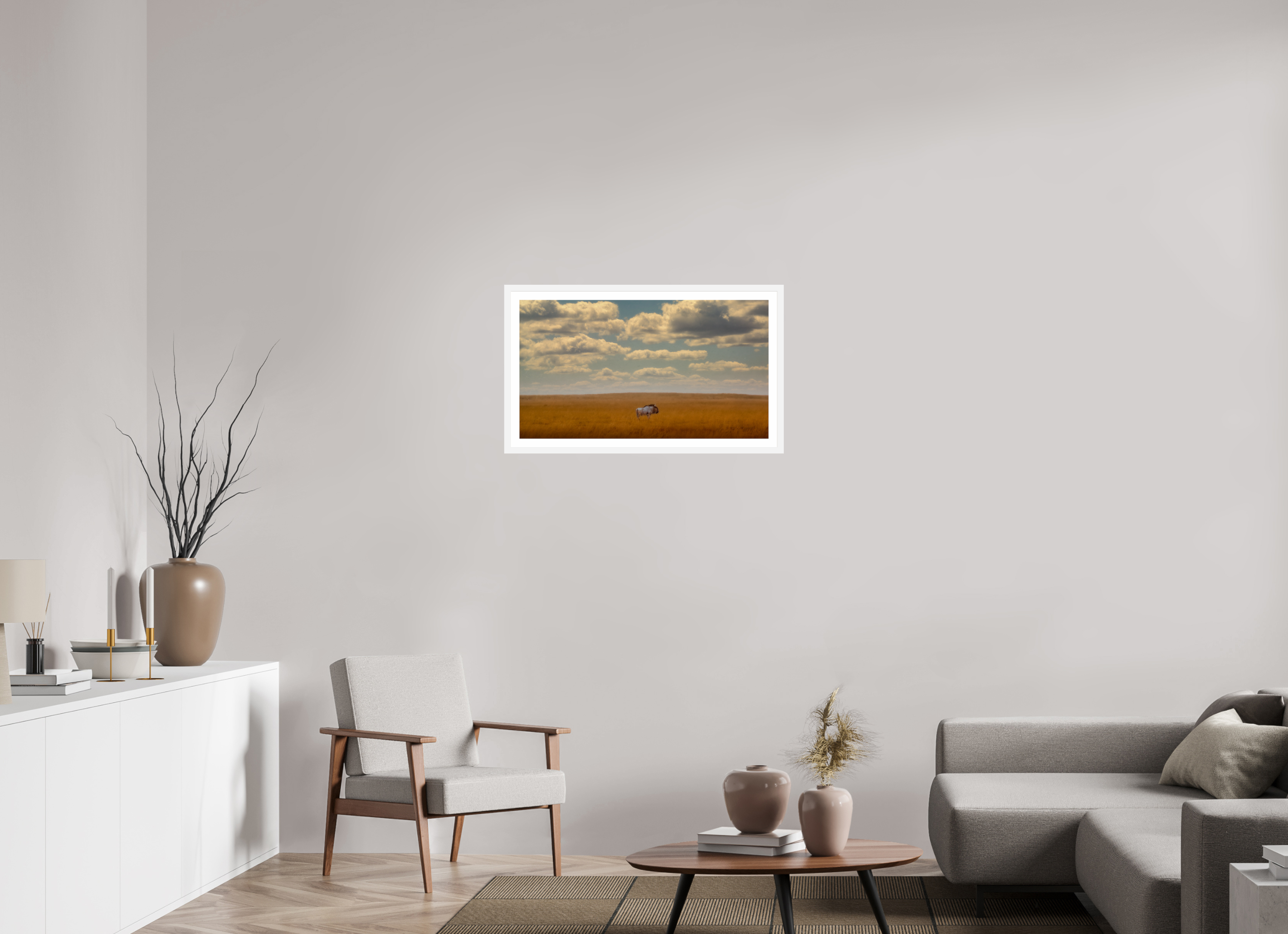 32 x 18″, L+XL White Frame + Border FREEDOM OF EXPOSURE