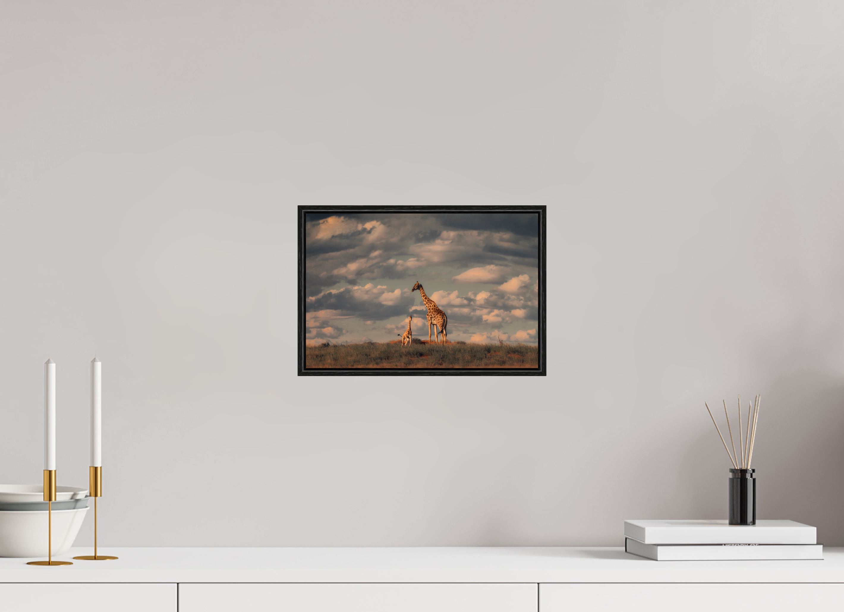 12 x 8″, S+M Black Floater Frame Lineage