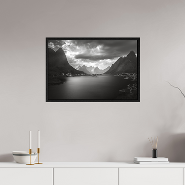 30 x 20″, L+XL Black Floater Frame A REASONABLE PLACE TO SETTLE