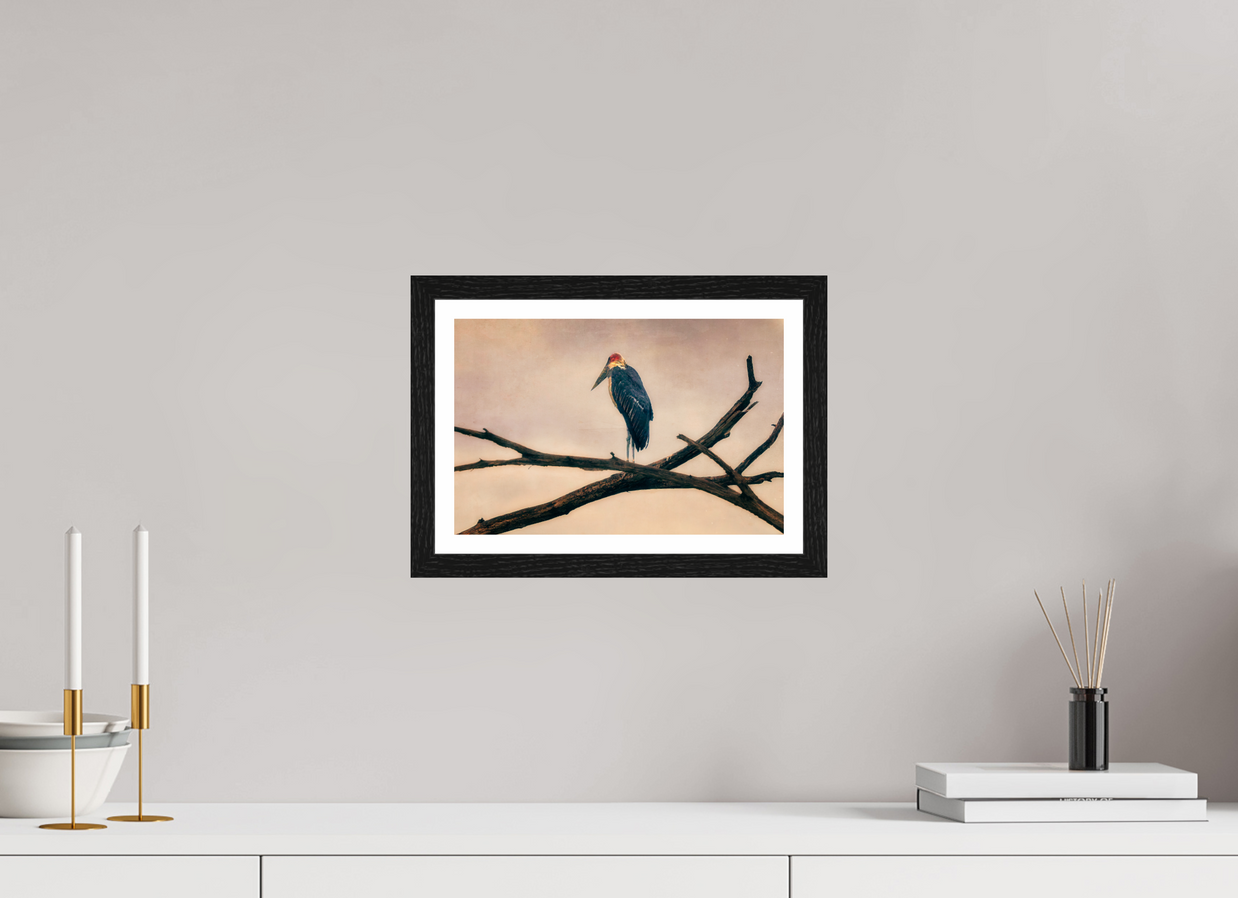 12 x 8″, S+M Black Frame + border The Last Witness