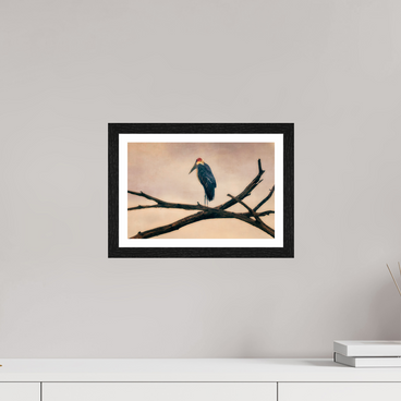 12 x 8″, S+M Black Frame + border The Last Witness