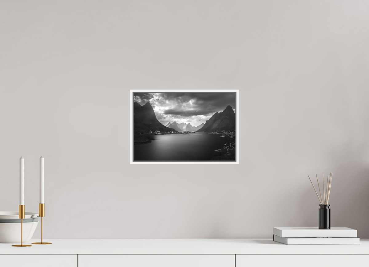 12 x 8″, S+M White Floater Frame A REASONABLE PLACE TO SETTLE