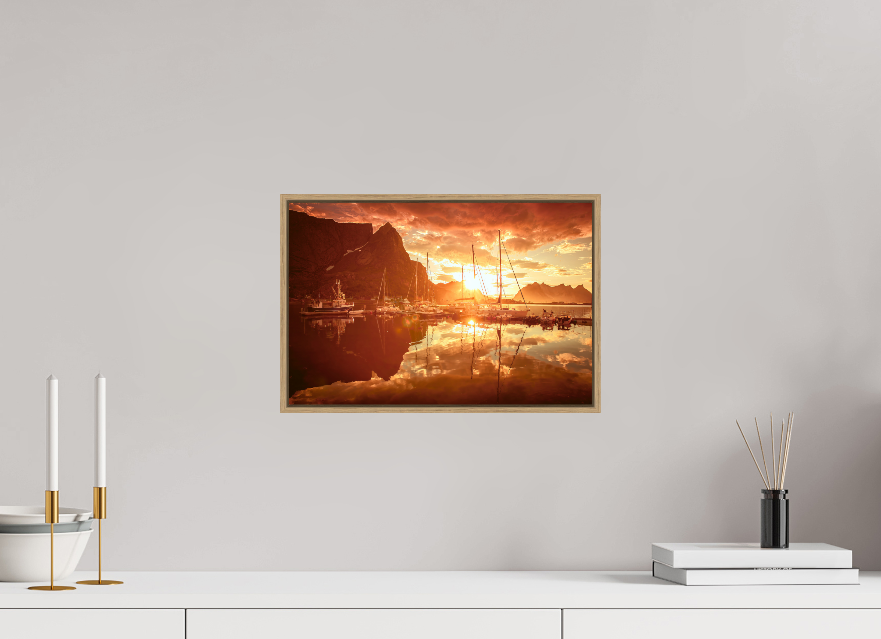 15 x 10″, S+M Oak Floater Frame A MINOR COSMIC EVENT