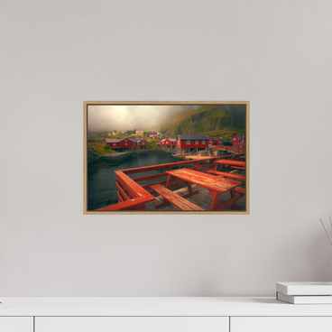 15 x 10″, S+M Oak Floater Frame TABLE FOR TWO