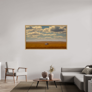 64 x 36″, Exhibition Oak Floater Frame FREEDOM OF EXPOSURE