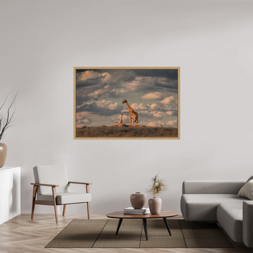 60 x 40″, Exhibition Oak Floater Frame LINEAGE