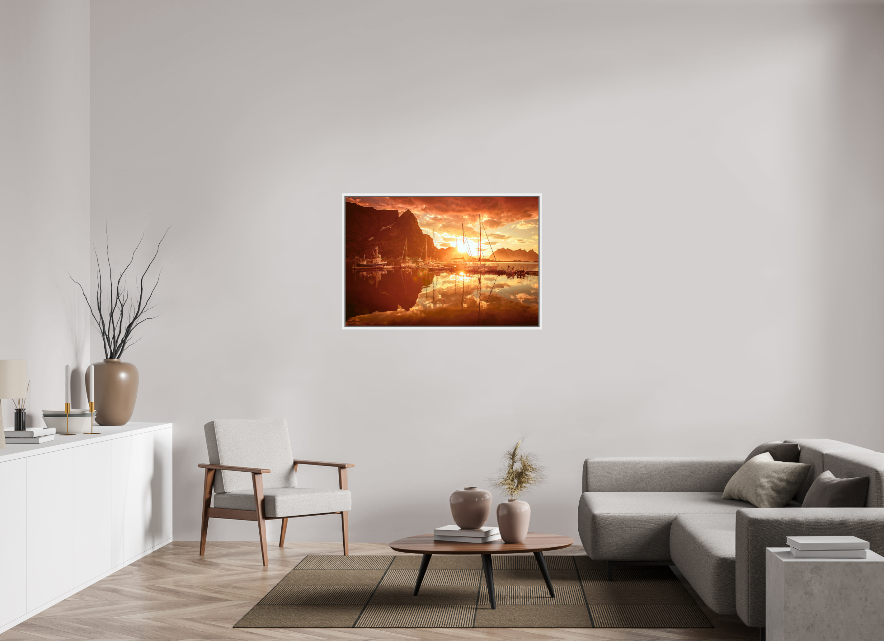 45 x 30″, L+XL White Floater Frame A MINOR COSMIC EVENT