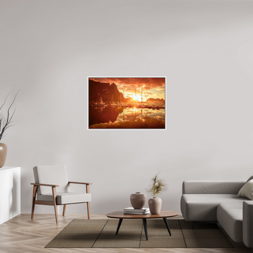 45 x 30″, L+XL White Floater Frame A MINOR COSMIC EVENT