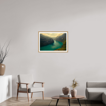30 x 20″, L+XL Oak Frame + Border LIFEBLOOD