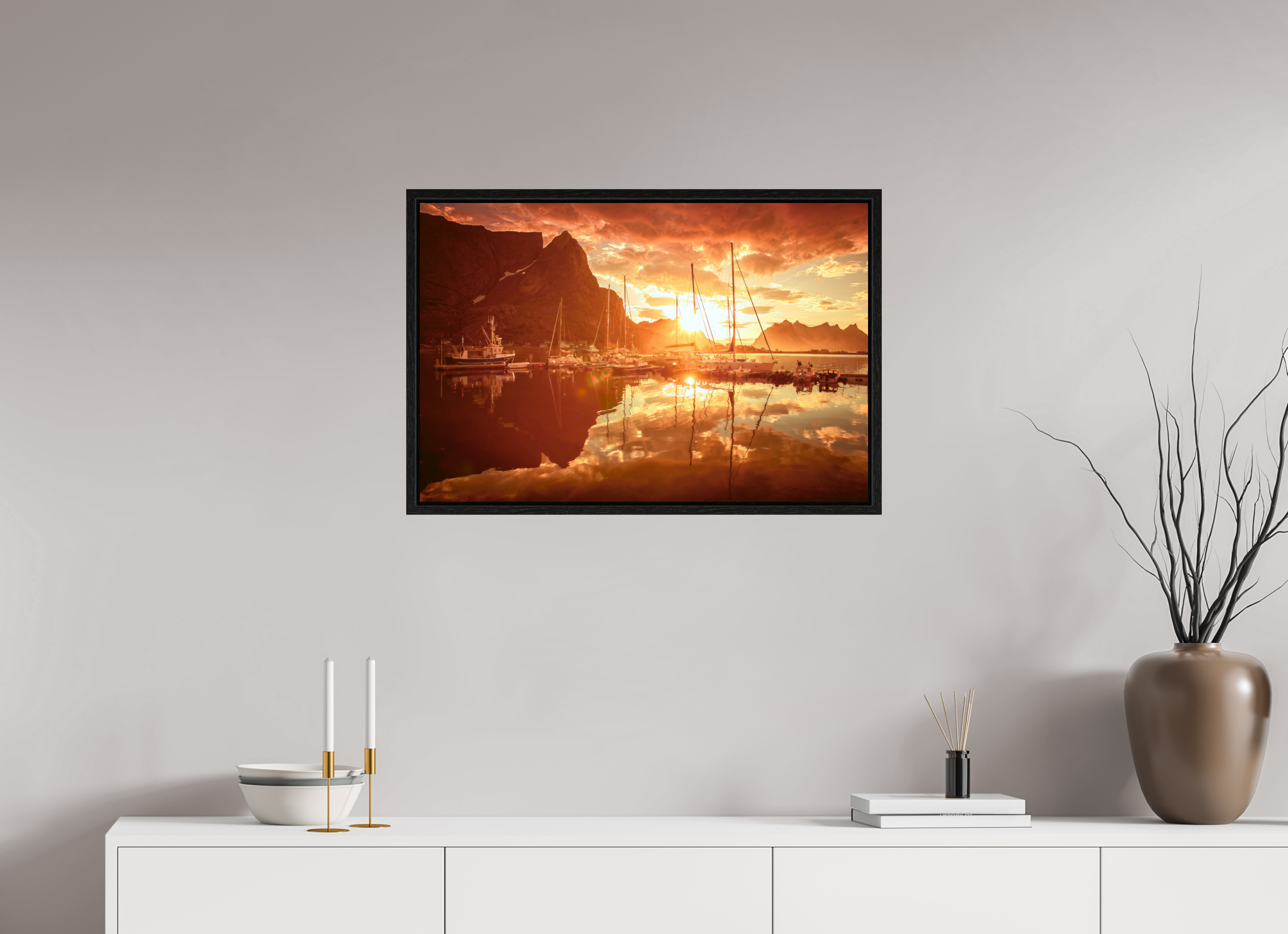 30 x 20″, L+XL Black Floater Frame A MINOR COSMIC EVENT