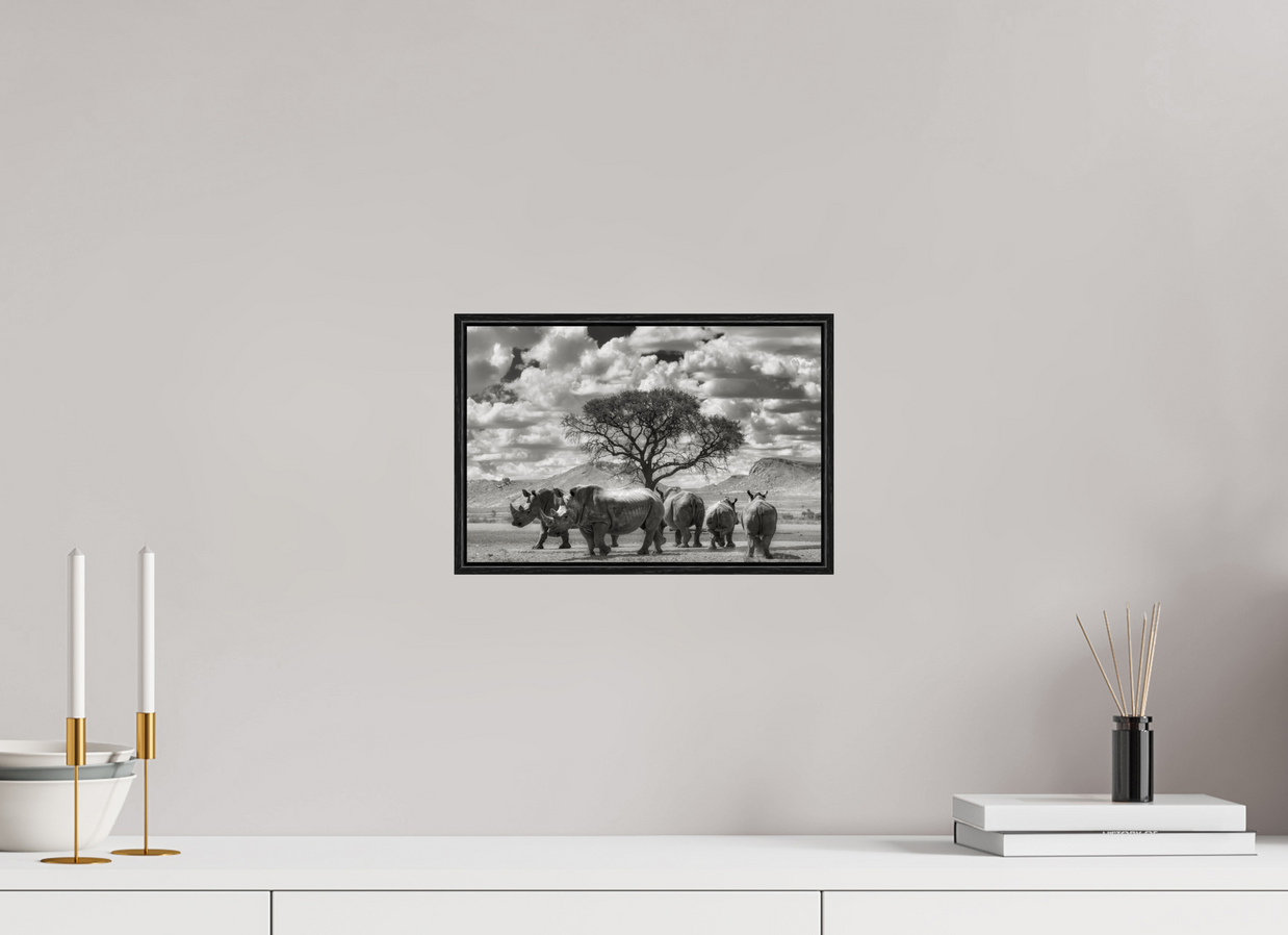 12 x 8″, S+M Black Floater Frame Perfectly Still