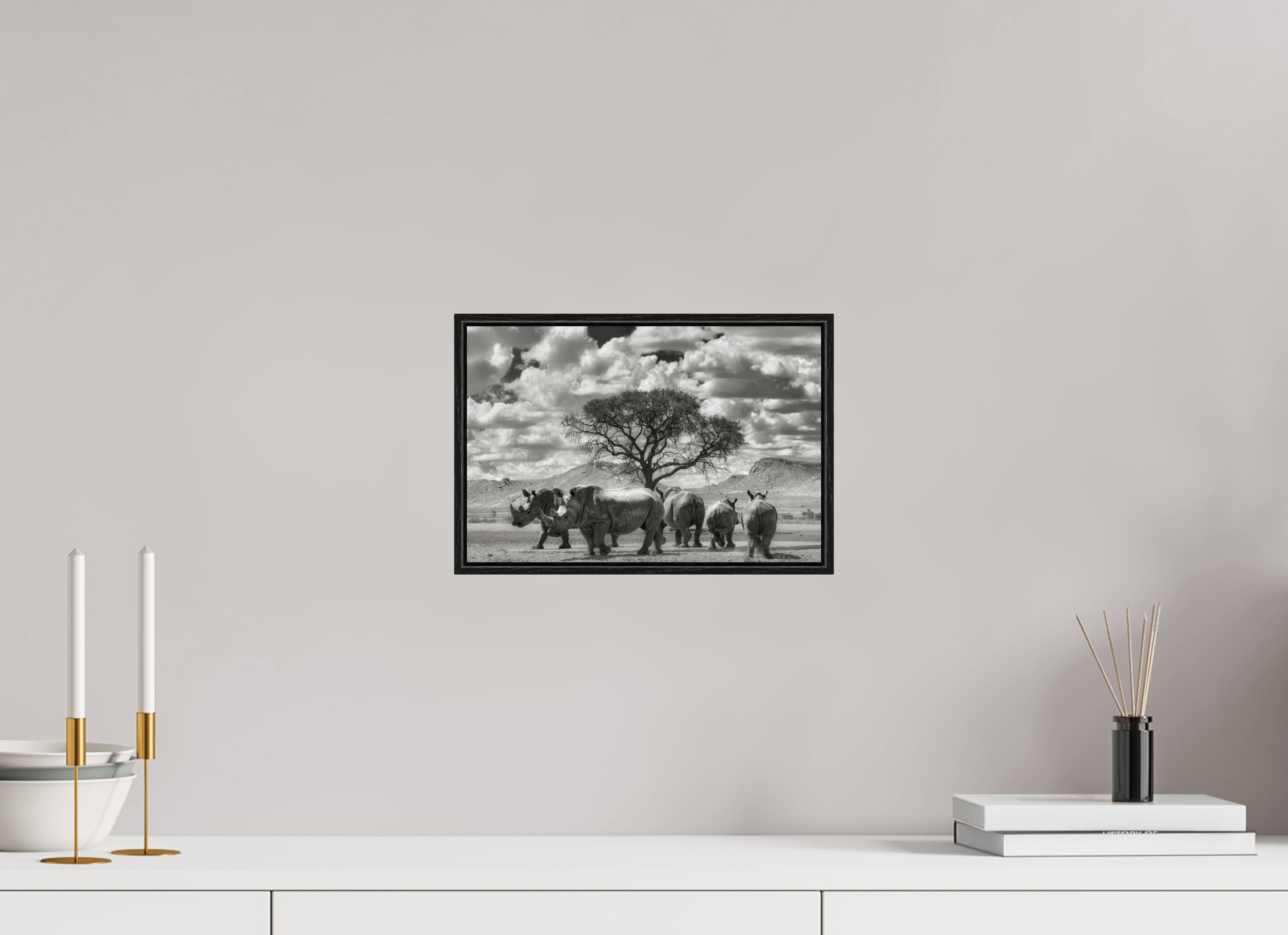 12 x 8″, S+M Black Floater Frame Perfectly Still