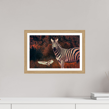 15 x 10″, S+M Oak Frame + Border PASSING THROUGH
