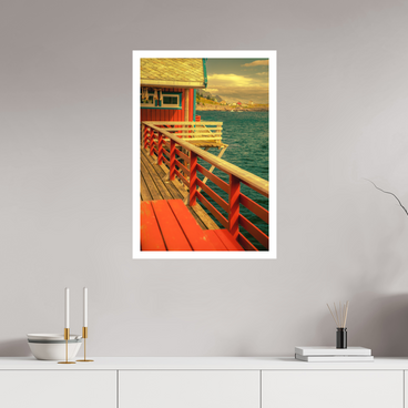 20 x 30″, L Print GONE FISHING