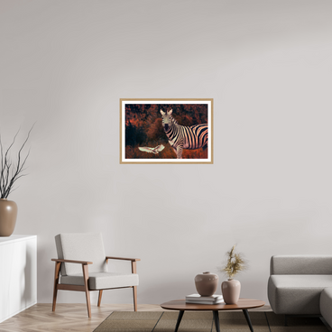 30 x 20″, L+XL Oak Frame + Border PASSING THROUGH