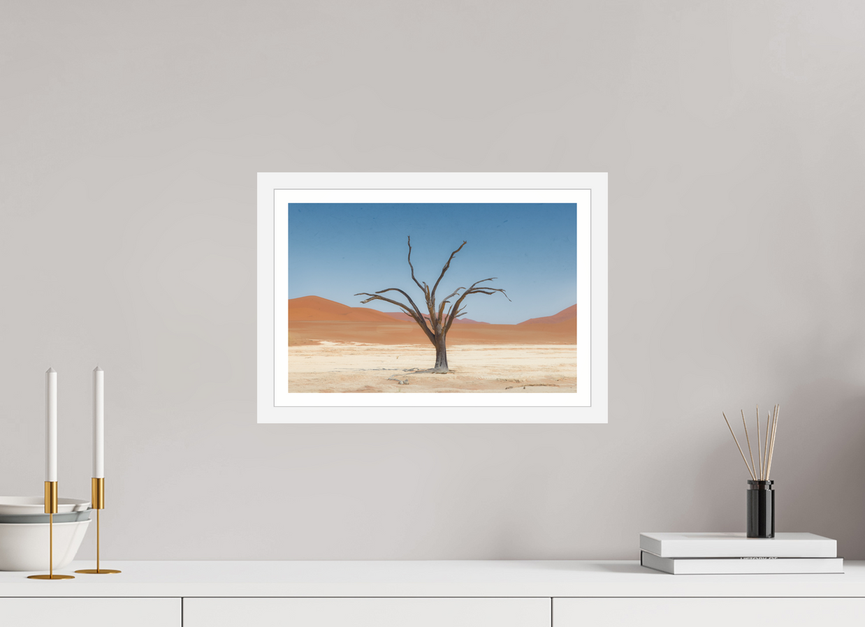 15 x 10″, S+M White Frame + Border TO BE