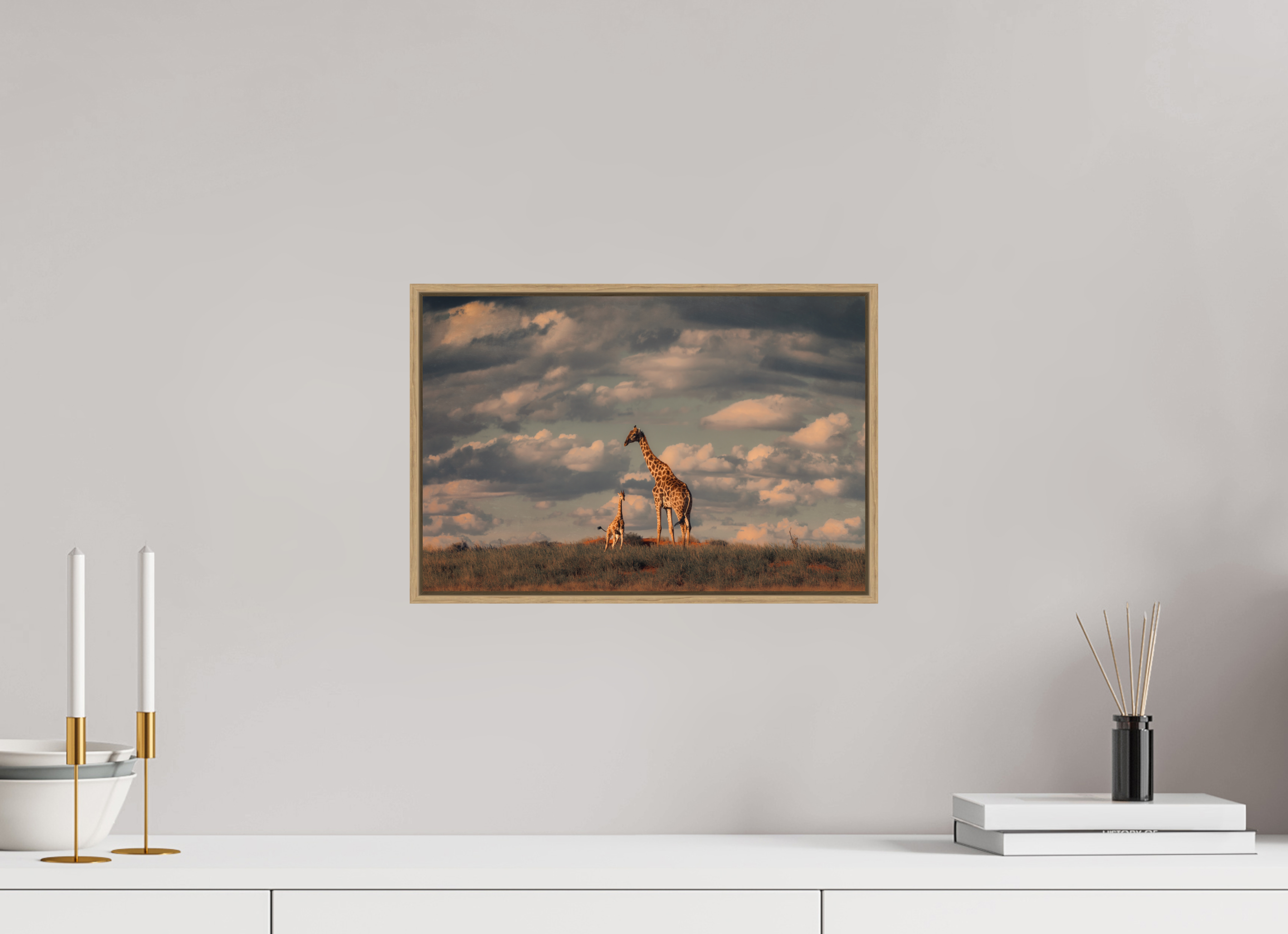 15 x 10″, S+M Oak Floater Frame Lineage