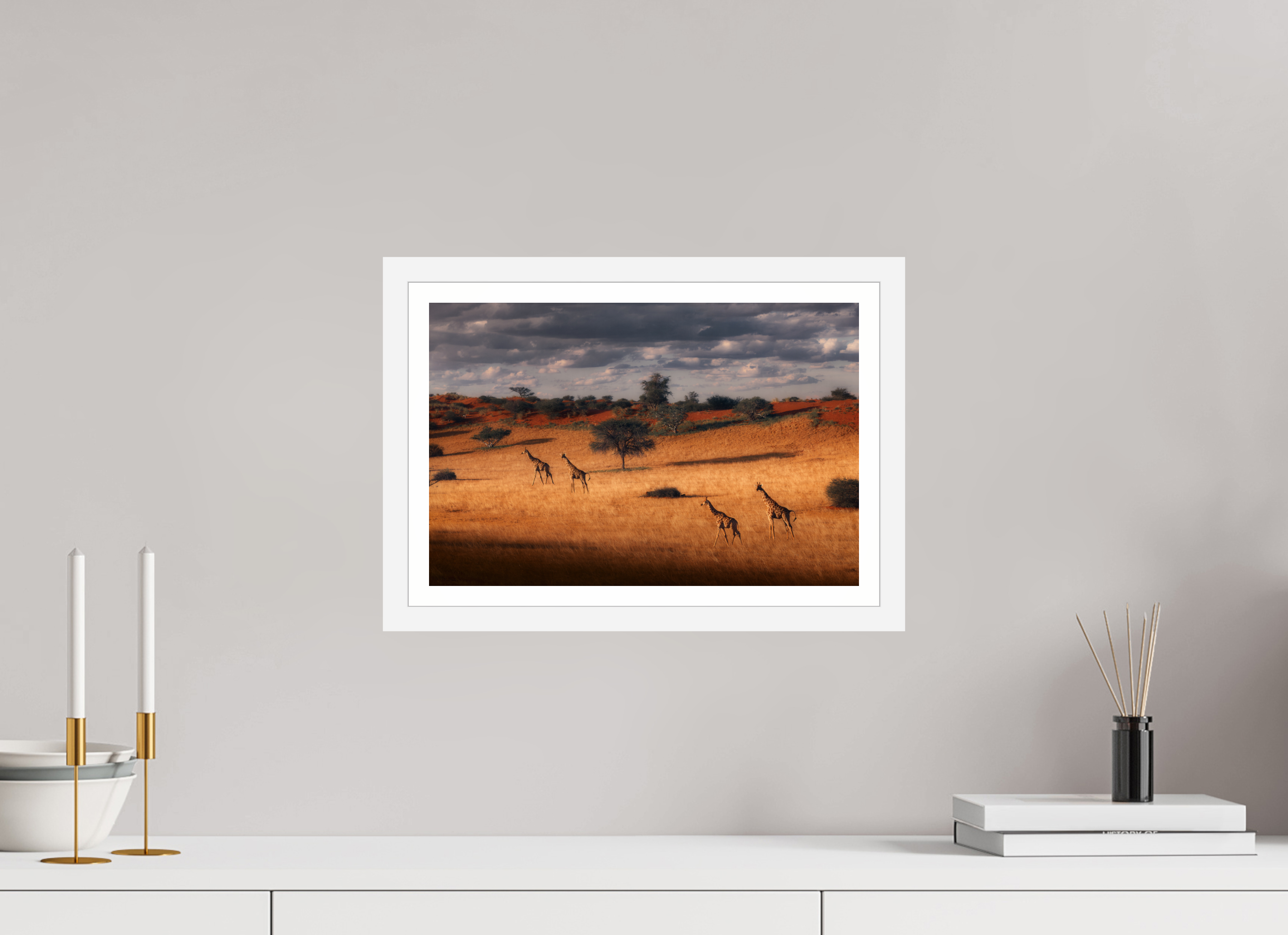 15 x 10″, S+M White Frame + Border SYMPHONY OF SILENCE