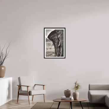 20 x 30″, L+XL Black Frame + Border BURDEN OF A TITAN