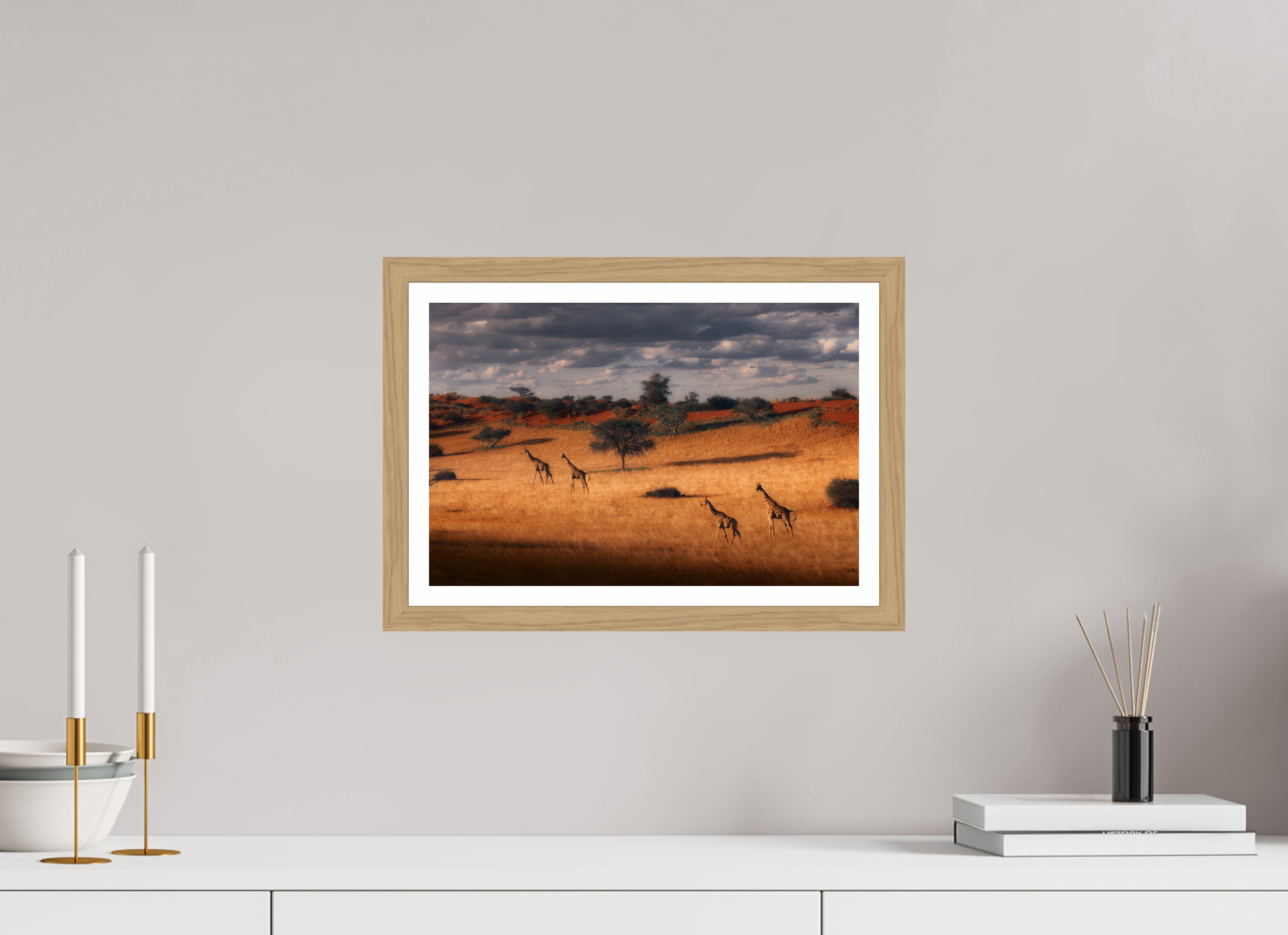 15 x 10″, S+M Oak Frame + Border SYMPHONY OF SILENCE