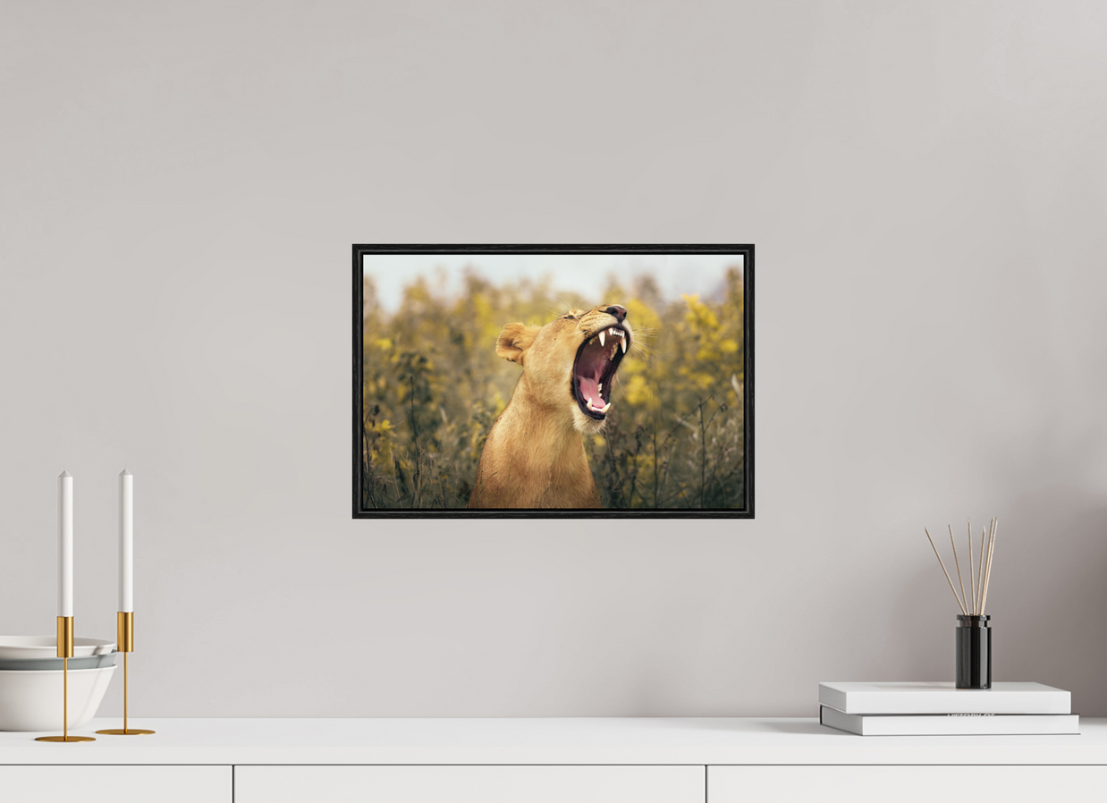 15 x 10″, S+M Black Floater Frame Uncontained