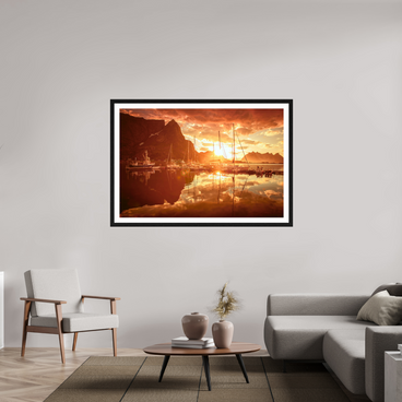 60 x 40″, Exhibition Black Frame + Border A MINOR COSMIC EVENT