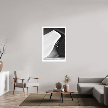 30 x 45″, L+XL White Frame + Border THE EDGE