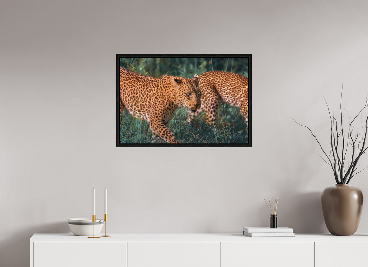 30 x 20″, L+XL Black Floater Frame Untamed Opulence