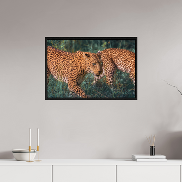30 x 20″, L+XL Black Floater Frame Untamed Opulence