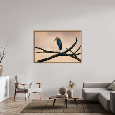 60 x 40″, Exhibition Oak Floater Frame THE LAST WITNESS