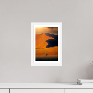 8 x 12″, S+M White Frame + Border NO PROMISE OF DIRECTION