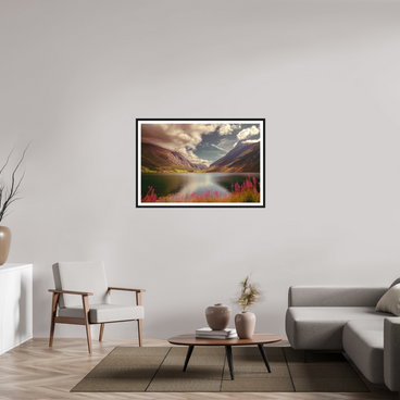 45 x 30″, L+XL Black Frame + Border A PERFECTLY ORDINARY PLACE