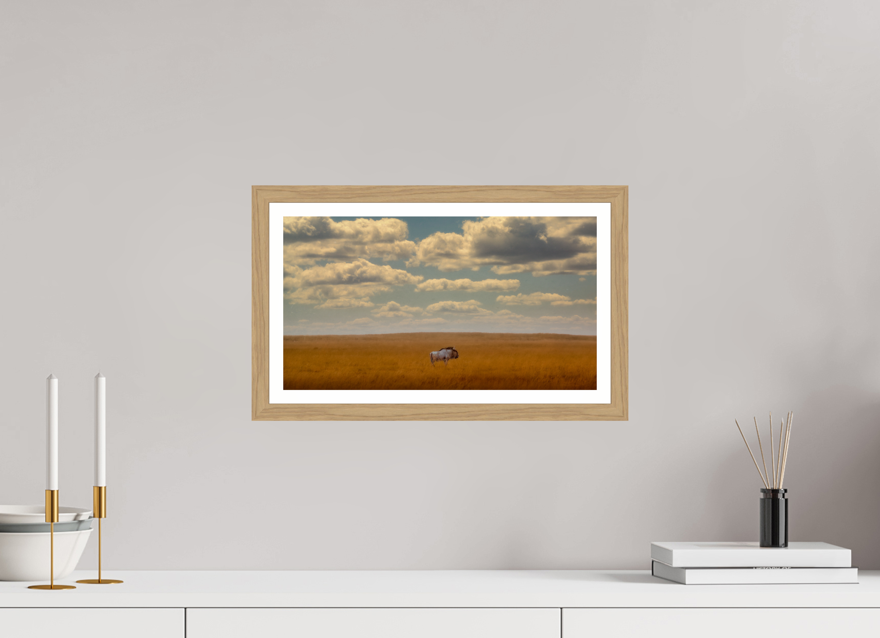 16 x 9″, S+M Oak Frame + Border FREEDOM OF EXPOSURE