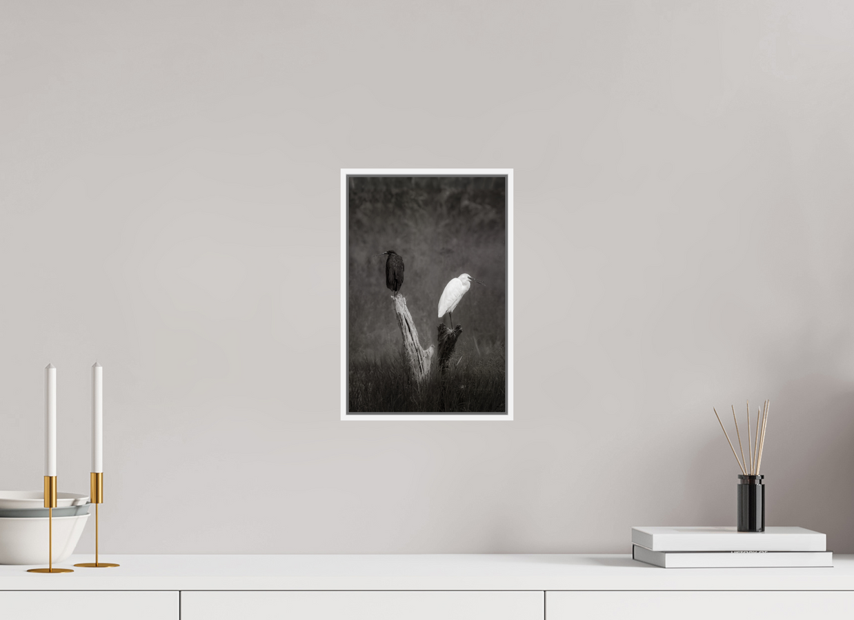 8 x 12″, S+M White Floater Frame TWO TRUTHS