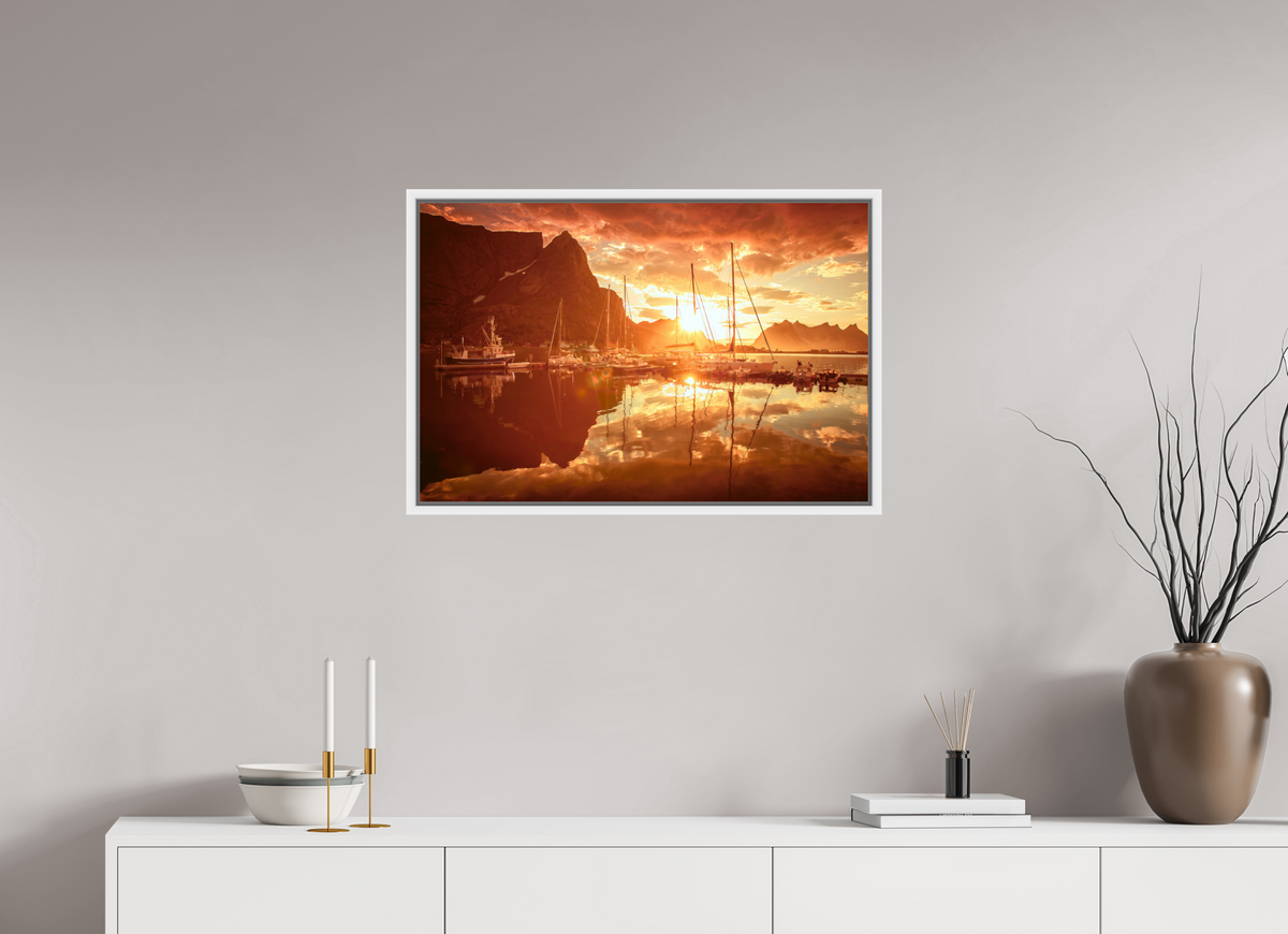 30 x 20″, L+XL White Floater Frame A MINOR COSMIC EVENT