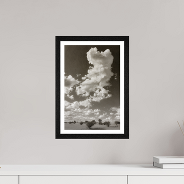 10 x 15″, S+M Black Frame + border SKY THOUGHTS