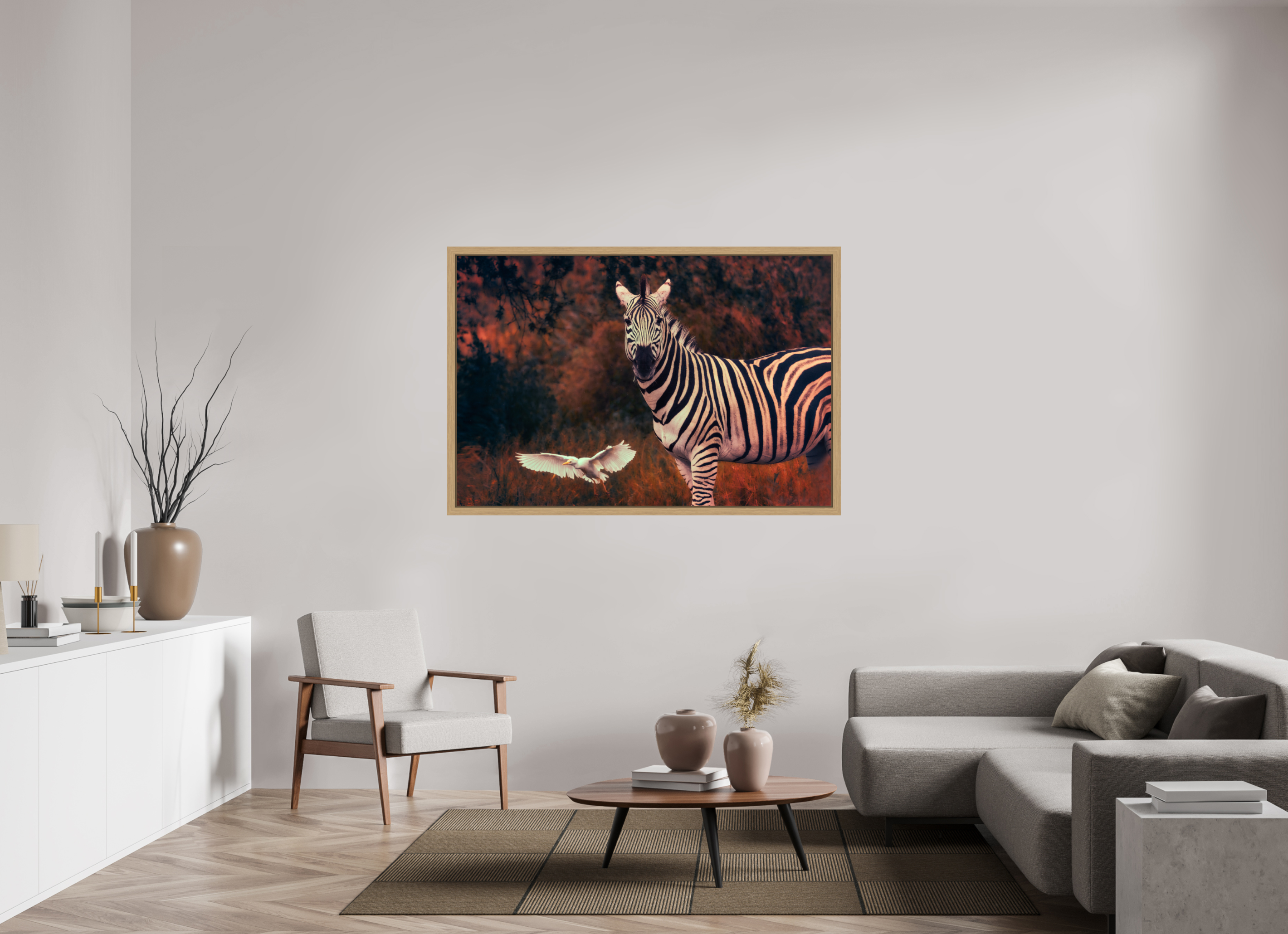 60 x 40″, Exhibition Oak Floater Frame PASSING THROUGH