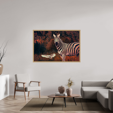 60 x 40″, Exhibition Oak Floater Frame PASSING THROUGH
