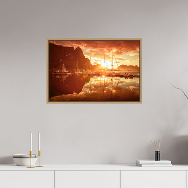 30 x 20″, L+XL Oak Floater Frame A MINOR COSMIC EVENT