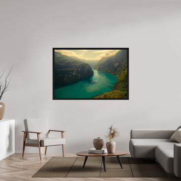 60 x 40″, Exhibition Black Floater Frame LIFEBLOOD