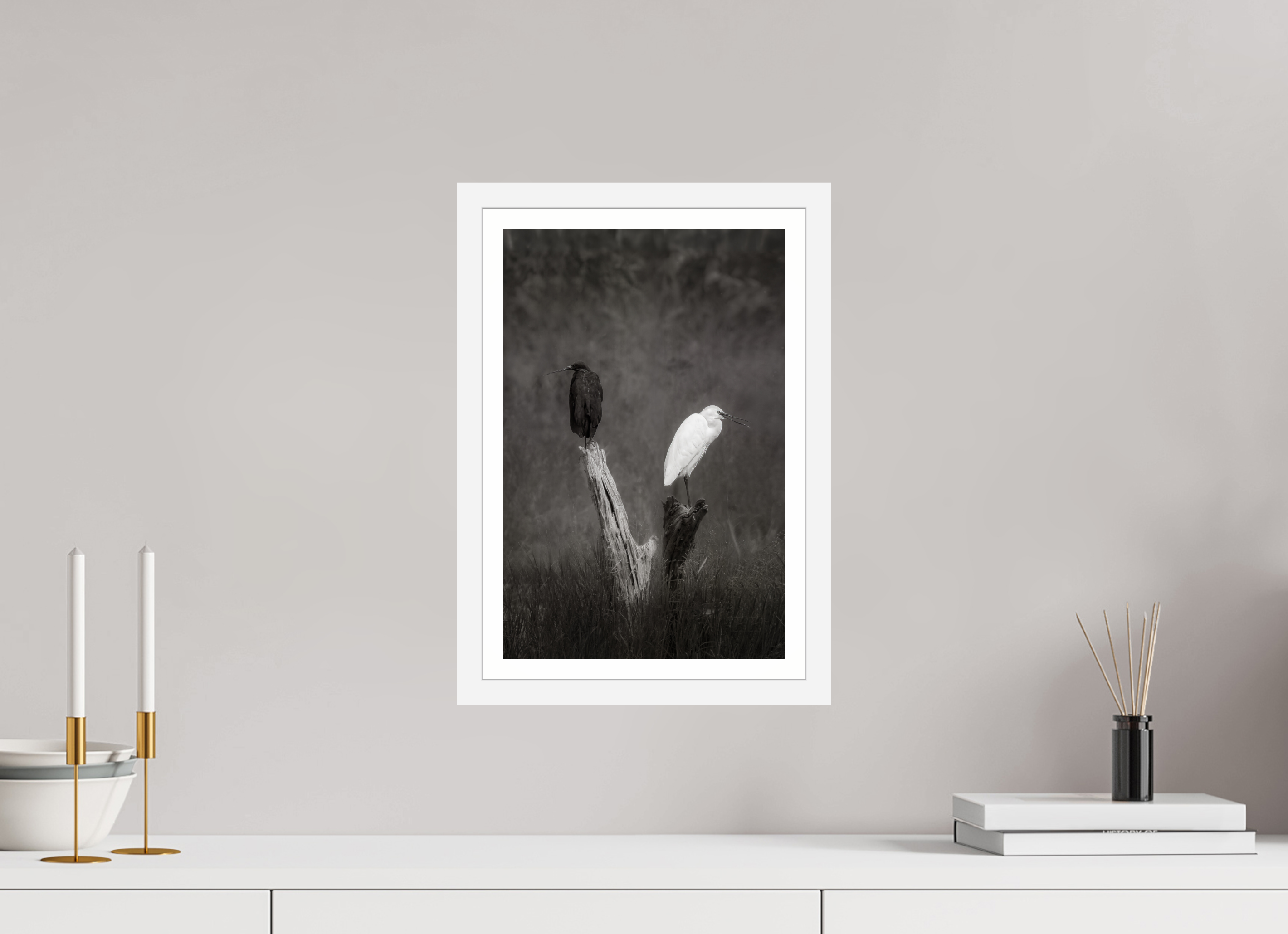10 x 15″, S+M White Frame + Border TWO TRUTHS