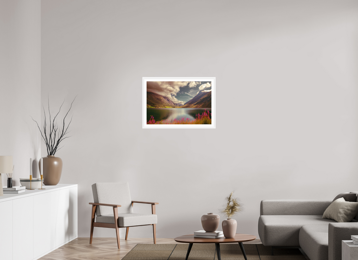 30 x 20″, L+XL White Frame + Border A PERFECTLY ORDINARY PLACE
