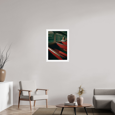 20 x 30″, L+XL White Frame + Border MAKING FREINDS