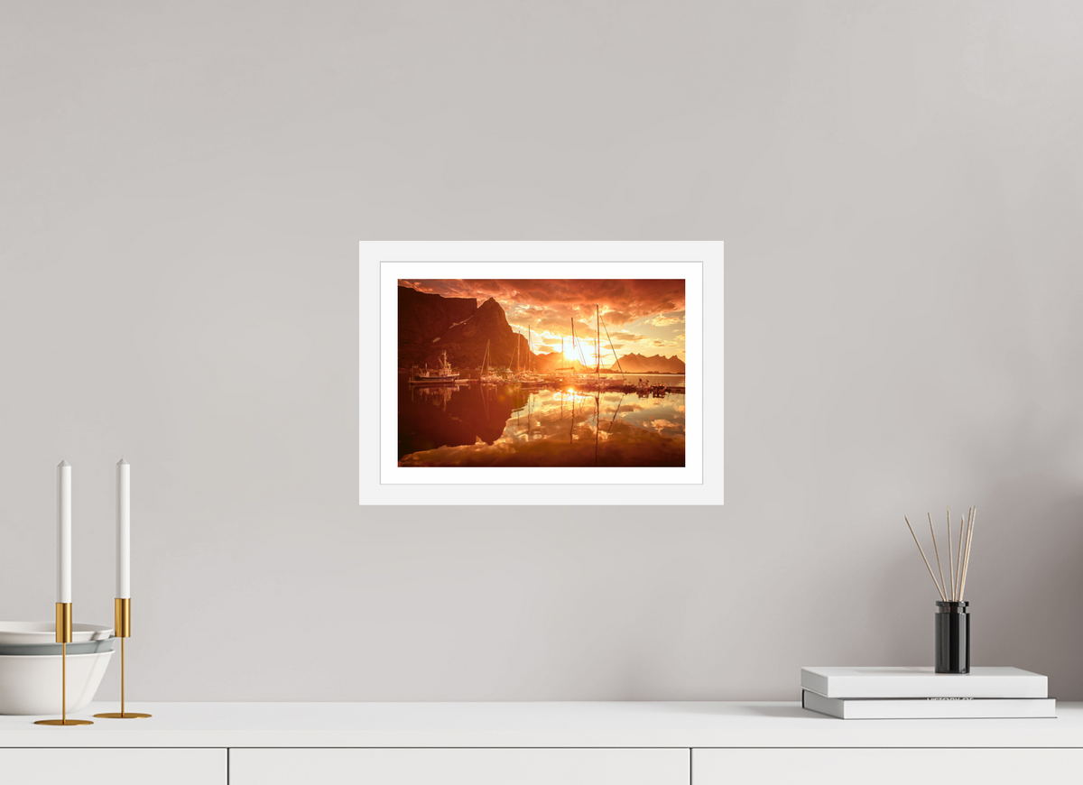 12 x 8″, S+M White Frame + Border A MINOR COSMIC EVENT