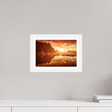 12 x 8″, S+M White Frame + Border A MINOR COSMIC EVENT