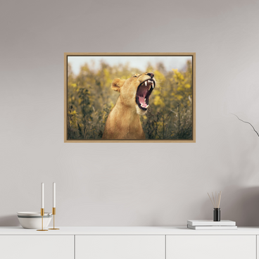 30 x 20″, L+XL Oak Floater Frame Uncontained