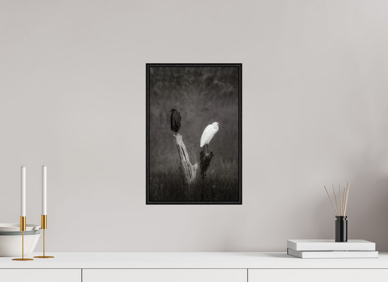 10 x 15″, S+M Black Floater Frame TWO TRUTHS