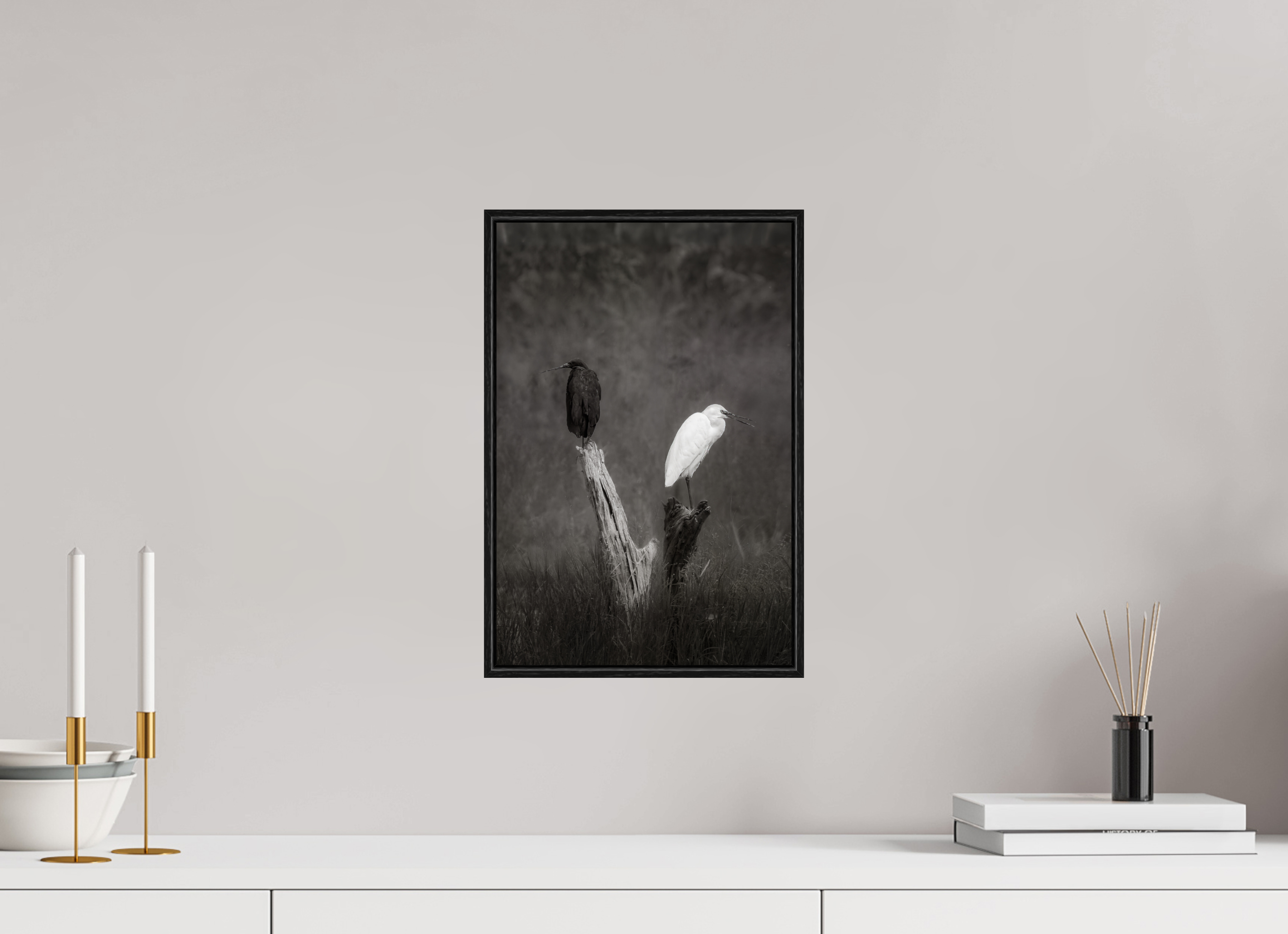 10 x 15″, S+M Black Floater Frame TWO TRUTHS