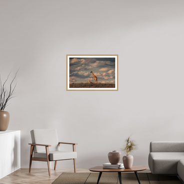 30 x 20″, L+XL Oak Frame + Border LINEAGE