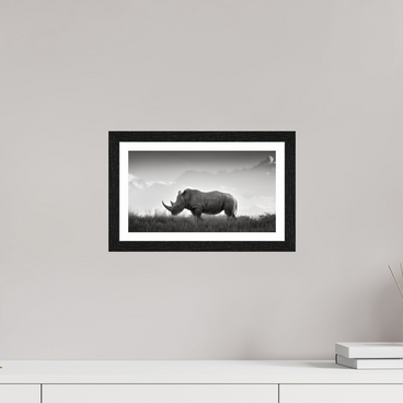 12 x 6.8″, S+M Black Frame + border ANCIENT GRAVITY